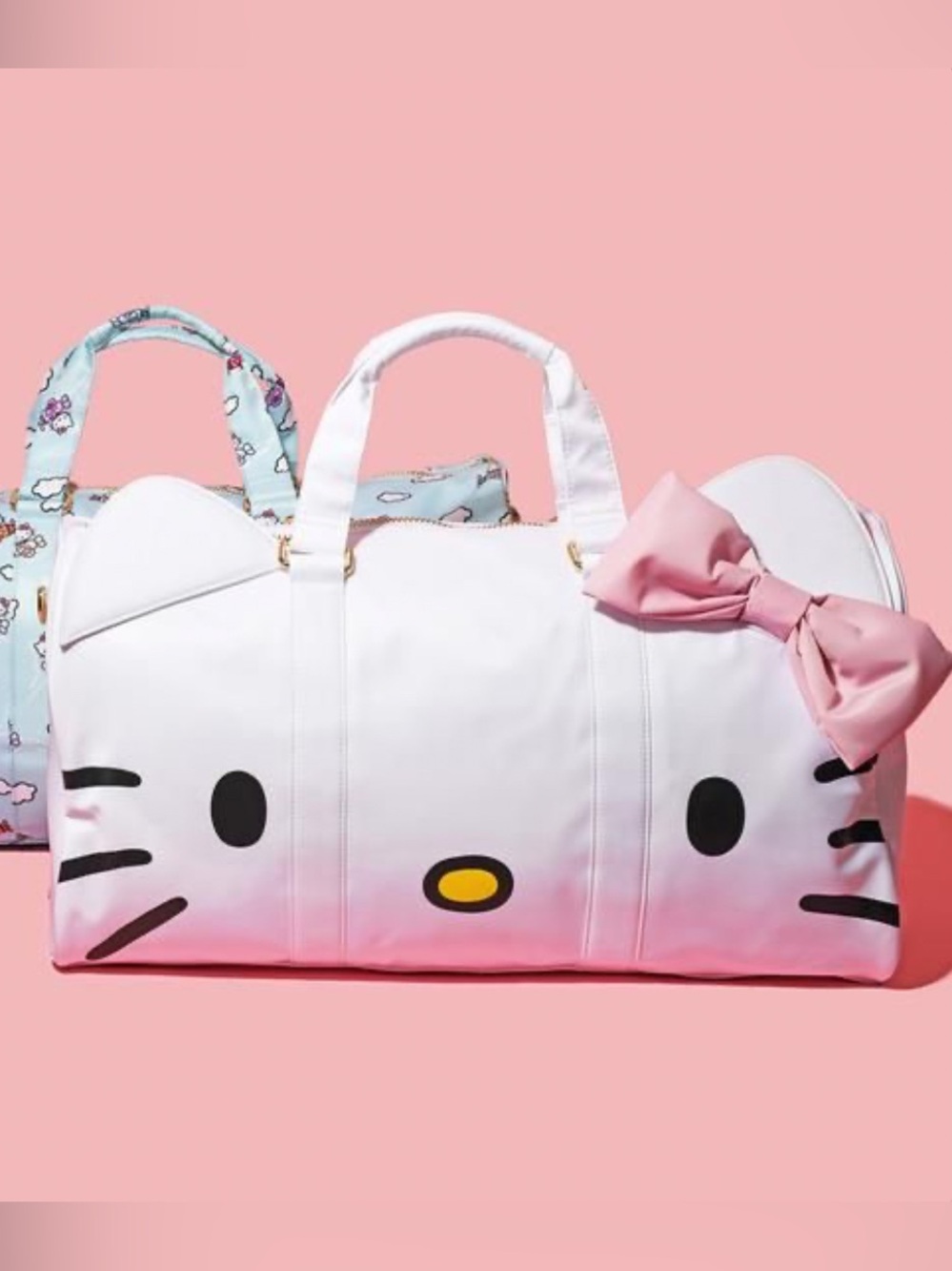 White Stoney Clover Lane Hello Kitty mini duffle